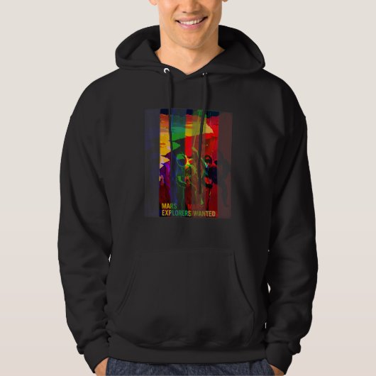Mars Explorer Gewollt Hoodie (Vorderseite)