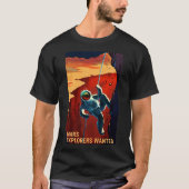 Mars Explorers Gewollt Poster T-Shirt (Vorderseite)