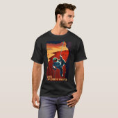 Mars Explorers Gewollt Poster T-Shirt (Vorne ganz)