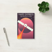 Mars Express - Erkundung der Mars Weltraumkunst. Post-it Klebezettel (Büro)