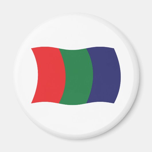 Mars Flag Magnetik Magnet (Vorne)