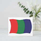 Mars Flag Postkarte (Stehend Vorderseite)