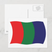 Mars Flag Postkarte (Vorne/Hinten)