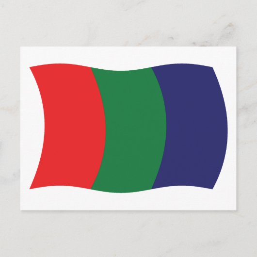 Mars Flag Postkarte (Vorderseite)