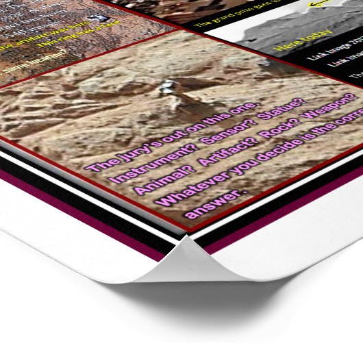 Mars Geheimnisse Poster (Ecke)