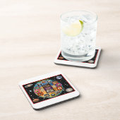 Mars Gesichter Getränkeuntersetzer (Rechte Seite)