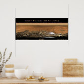 Mars Gipfelpanorama mit Rover Deck Poster (Küche)