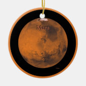Mars Globe von der NASA Keramik Ornament (Vorne)