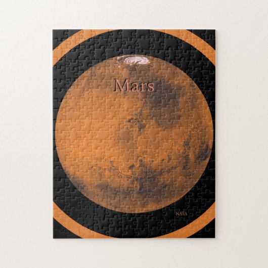 Mars Globe von der NASA Puzzle (Vertikal)