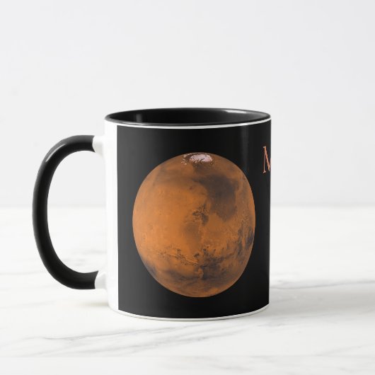 Mars Globe von der NASA Tasse (Links)