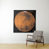 Mars Globe von der NASA Wandteppich (Beispiel)