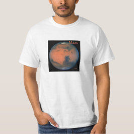 Mars Globe von Hubble und NASA T-Shirt