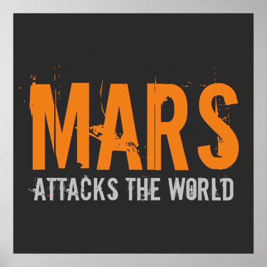 Mars greifen die Welt an Poster (Vorne)