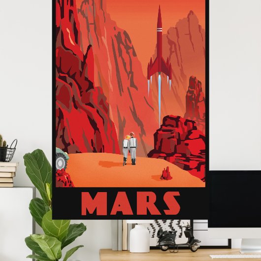 Mars - Großformat Poster (Heimbüro)