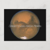 Mars, Grüße von Mars Postkarte (Vorderseite)