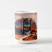 Mars Habitat Alpha - AI Sci-Fi-Architektur Kaffeetasse (Mittel)