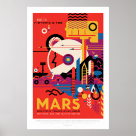 Mars Historische Sehenswürdigkeiten anzeigen Weltr Poster