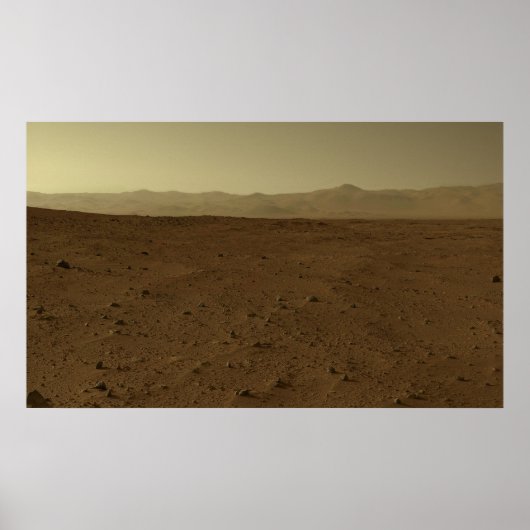Mars Horizon über Neugier Rover Poster (Vorne)