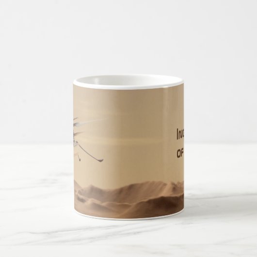 Mars Hubschrauberflug Kaffeetasse (Mittel)