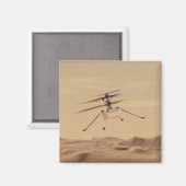 Mars Hubschrauberflug Magnet (Vorderseite/Rückseite)
