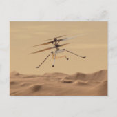 Mars Hubschrauberflug Postkarte (Vorderseite)