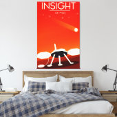 Mars im Weltraum Kunst Leinwanddruck (Insitu (Schlafzimmer))