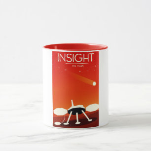 Mars im Weltraum Kunst Tasse