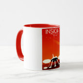Mars im Weltraum Kunst Tasse (Vorderseite Links)