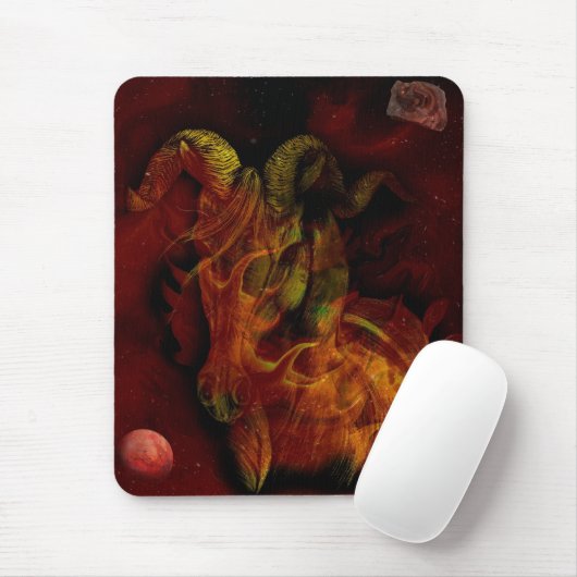 Mars im Widder Mousepad (Mit Mouse)