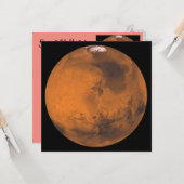 Mars-Image der NASA Karte (Vorderseite/Rückseite Beispiel)