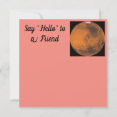 Mars-Image der NASA Karte (Rückseite)