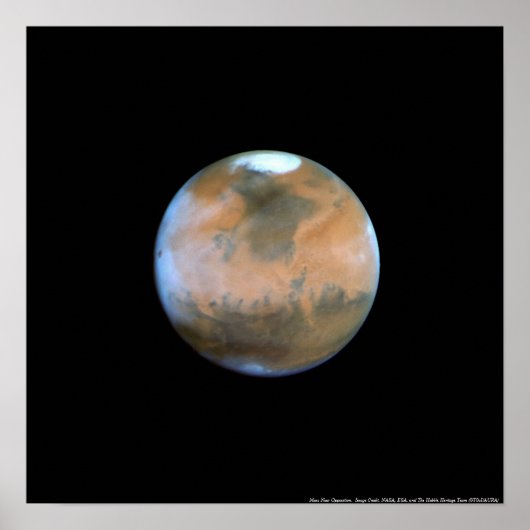 Mars in der Nähe der Opposition Poster (Vorne)