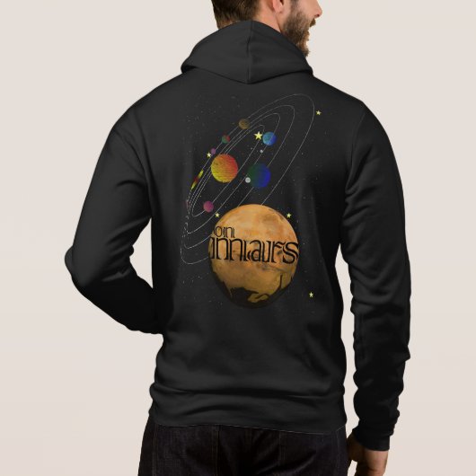 MARS in Sonnensystemen Hoodie (Rückseite)