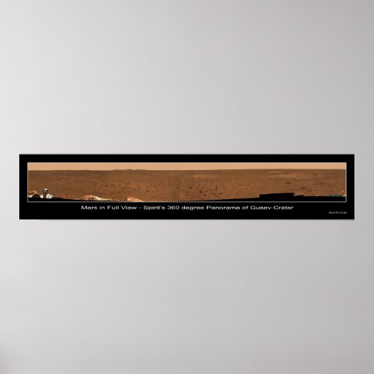 Mars in Vollansicht Poster (Vorne)