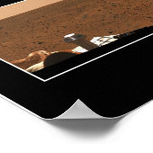 Mars in Vollansicht Poster (Ecke)