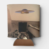 Mars InSight Alien UFO Saucer Begegnung Dosenkühler (Rückseite)