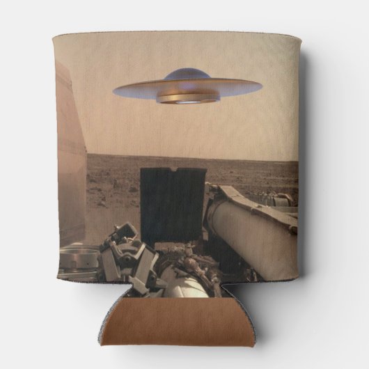 Mars InSight Alien UFO Saucer Begegnung Dosenkühler (Rückseite)