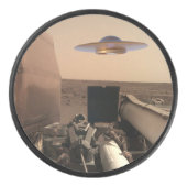 Mars InSight Alien UFO Saucer Begegnung Eishockey Puck (Vorderseite)
