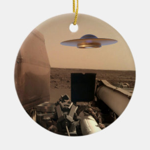 Mars InSight Alien UFO Saucer Begegnung Keramik Ornament