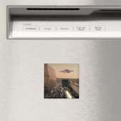 Mars InSight Alien UFO Saucer Begegnung Magnet (In Situ (Geschirrspüler))