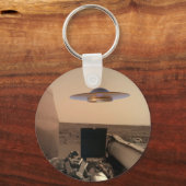 Mars InSight Alien UFO Saucer Begegnung Schlüsselanhänger (Vorderseite)