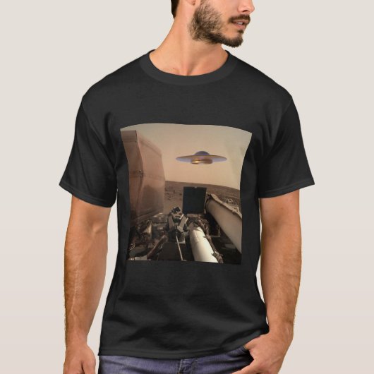Mars InSight Alien UFO Saucer Begegnung T-Shirt (Vorderseite)