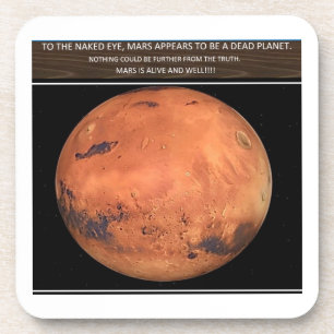 Mars ist lebendig getränkeuntersetzer