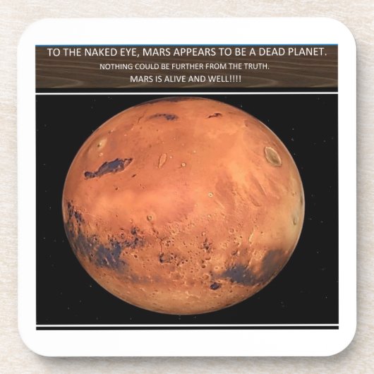 Mars ist lebendig getränkeuntersetzer (Vorderseite)