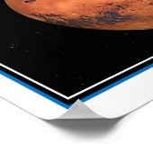 Mars ist lebendig poster (Ecke)