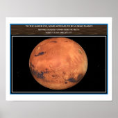 Mars ist lebendig poster (Vorne)