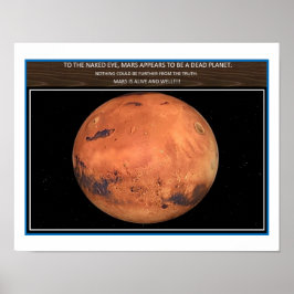 Mars ist lebendig poster