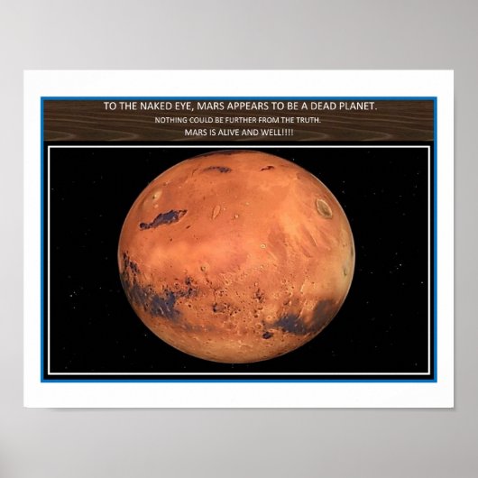 Mars ist lebendig poster (Vorne)