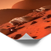 Mars-Kolonie Poster (Ecke)