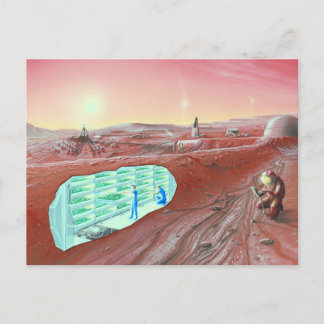 Mars-Kolonie Postkarte